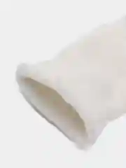 Молочный детские махровые носочки с объёмными игрушками, нескользящие