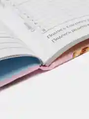 Пудровый дневник школьный для 1-11 классов, твёрдая обложка