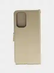 Золотой чехол-книжка с магнитной застежкой для Xiaomi Redmi Note 10 Pro / 10 Pro Max (Ноут 10 Про)