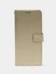 Золотой чехол-книжка с магнитной застежкой для Xiaomi Redmi Note 10 Pro / 10 Pro Max (Ноут 10 Про)