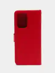Красный чехол-книжка с магнитной застежкой для Xiaomi Redmi Note 10 Pro / 10 Pro Max (Ноут 10 Про)