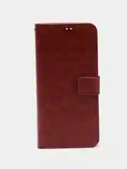 Багровый чехол-книжка, с магнитной застежкой для Realme C31, Реалми С31