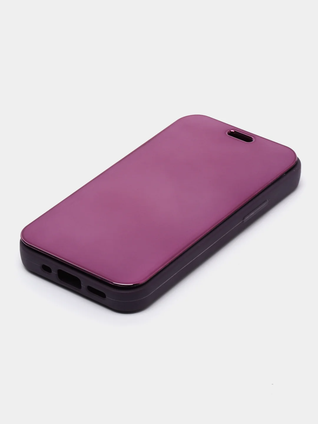 Фиолетовый чехол-книжка с прозрачным окном iPhone 7/8/SE(2020)/X/XS MAX/XR/11/11 PRO Max/12/12PRO