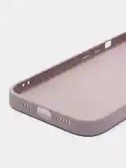Бежевый меланж силиконовый чехол на iPhone 14, 14 Plus, 14 Pro, 14 Pro Max, со стеклянной панелью