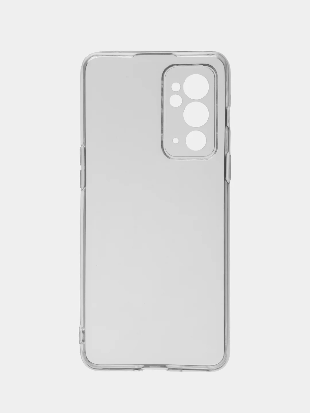 Прозрачный чехол OnePlus 9RT 5G (ВанПлас 9РТ 5Джи), прозрачный, силиконовый, с защитой камеры