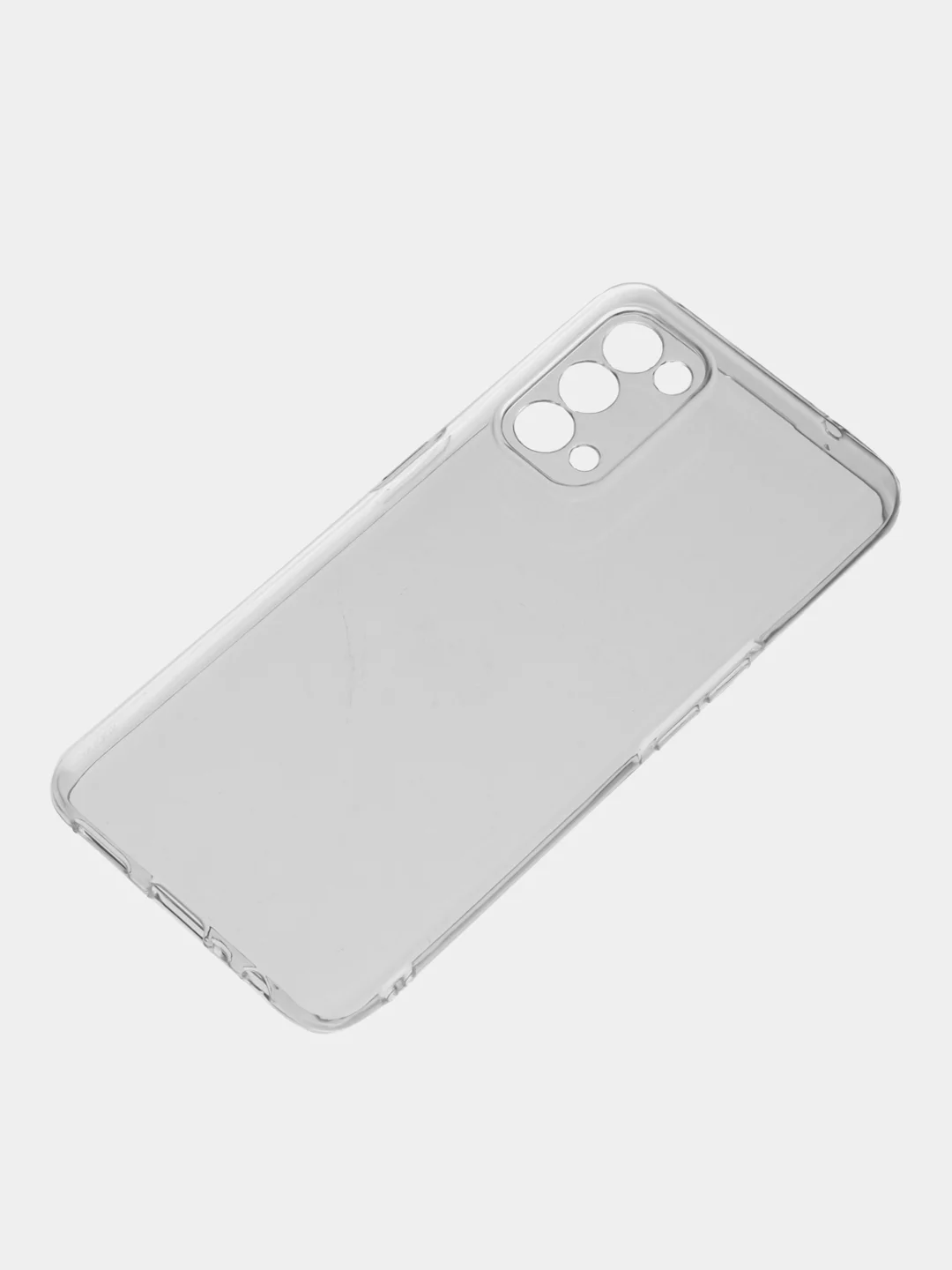 Прозрачный чехол Oppo Reno 5 / Find X3 Lite, прозрачный, силиконовый, с защитой камеры
