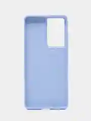 Небесно-голубой чехол силиконовый для Samsung Galaxy S21 Ultra, Самсунг Галакси С21 Ультра, Silicone Cover
