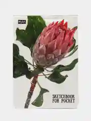 Белый блокнот для зарисовок А6 48 листов. Скетчбук MyArt, бумага 70 гр/м2. Проф-Пресс