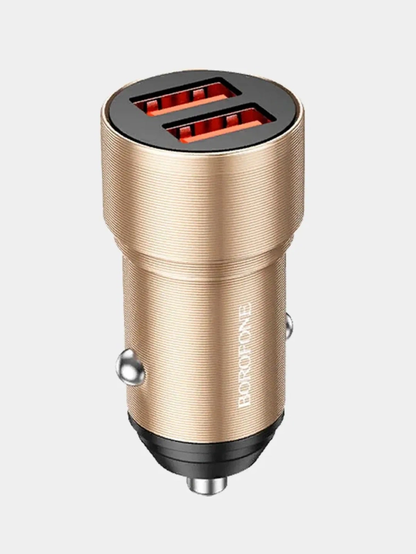 Автомобильное зарядное устройство Borofone BZ19 2.4A, для Lightning / Micro-USB / Type-C