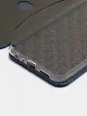 Темно-синий чехол книжка для Huawei Honor 8X, Хуавей Хонор 8Х