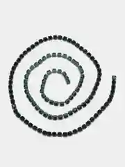 Тёмно-зелёный стразовая цепочка в цветной оправе, стразовая лента для создания украшений