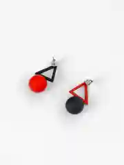 Аметистовый серьги женские из ассимметрических фигур