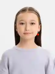 Аметистовый серьги женские из ассимметрических фигур