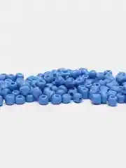 Светло-синий бисер стекляный, бисер крупный, разнокалиберный