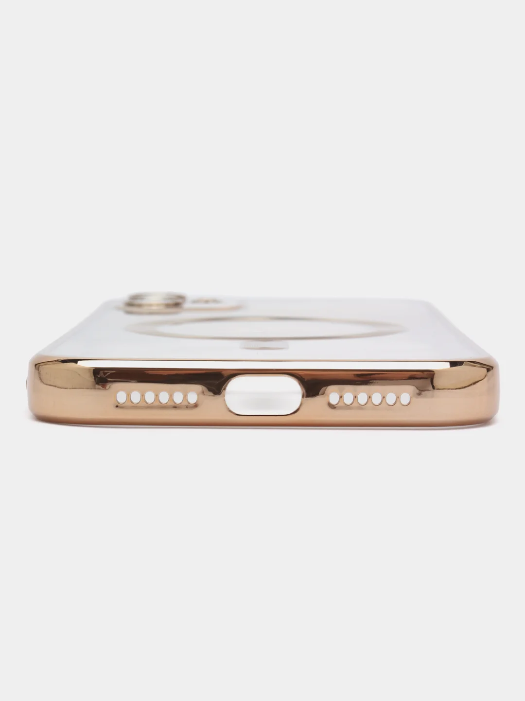 Золотой чехол MagSafe Apple iPhone, Айфон 11, 12, 13, 14, Pro Max с защитой камеры, магсейф