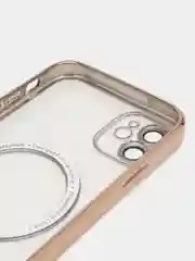 Золотой чехол MagSafe Apple iPhone, Айфон 11, 12, 13, 14, Pro Max с защитой камеры, магсейф