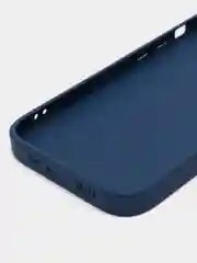 Синий чехол для iPhone, силиконовый, со стеклянной панелью