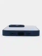 Синий чехол для iPhone, силиконовый, со стеклянной панелью
