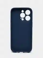 Синий чехол для iPhone, силиконовый, со стеклянной панелью