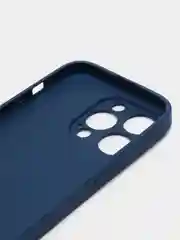 Синий чехол для iPhone, силиконовый, со стеклянной панелью