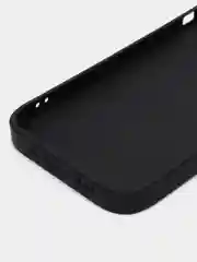 Черный чехол для iPhone, силиконовый, со стеклянной панелью