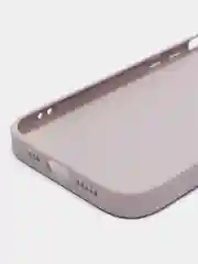 Бежевый меланж чехол для iPhone, силиконовый, со стеклянной панелью