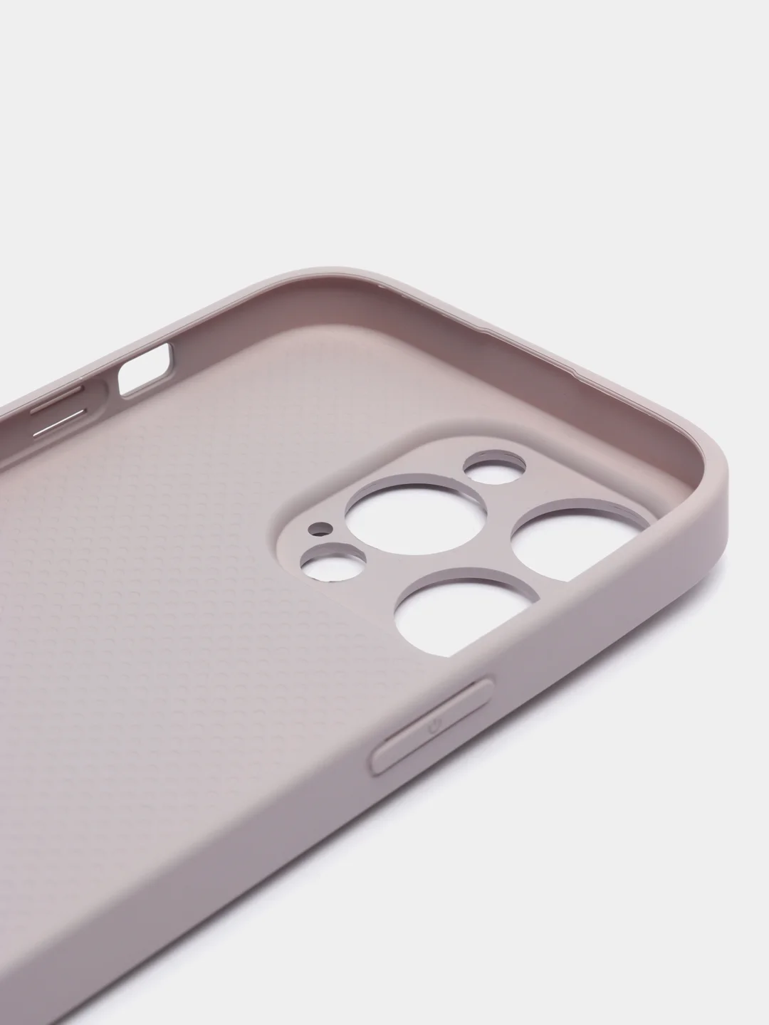 Бежевый меланж чехол для iPhone, силиконовый, со стеклянной панелью