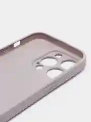 Бежевый меланж чехол для iPhone, силиконовый, со стеклянной панелью