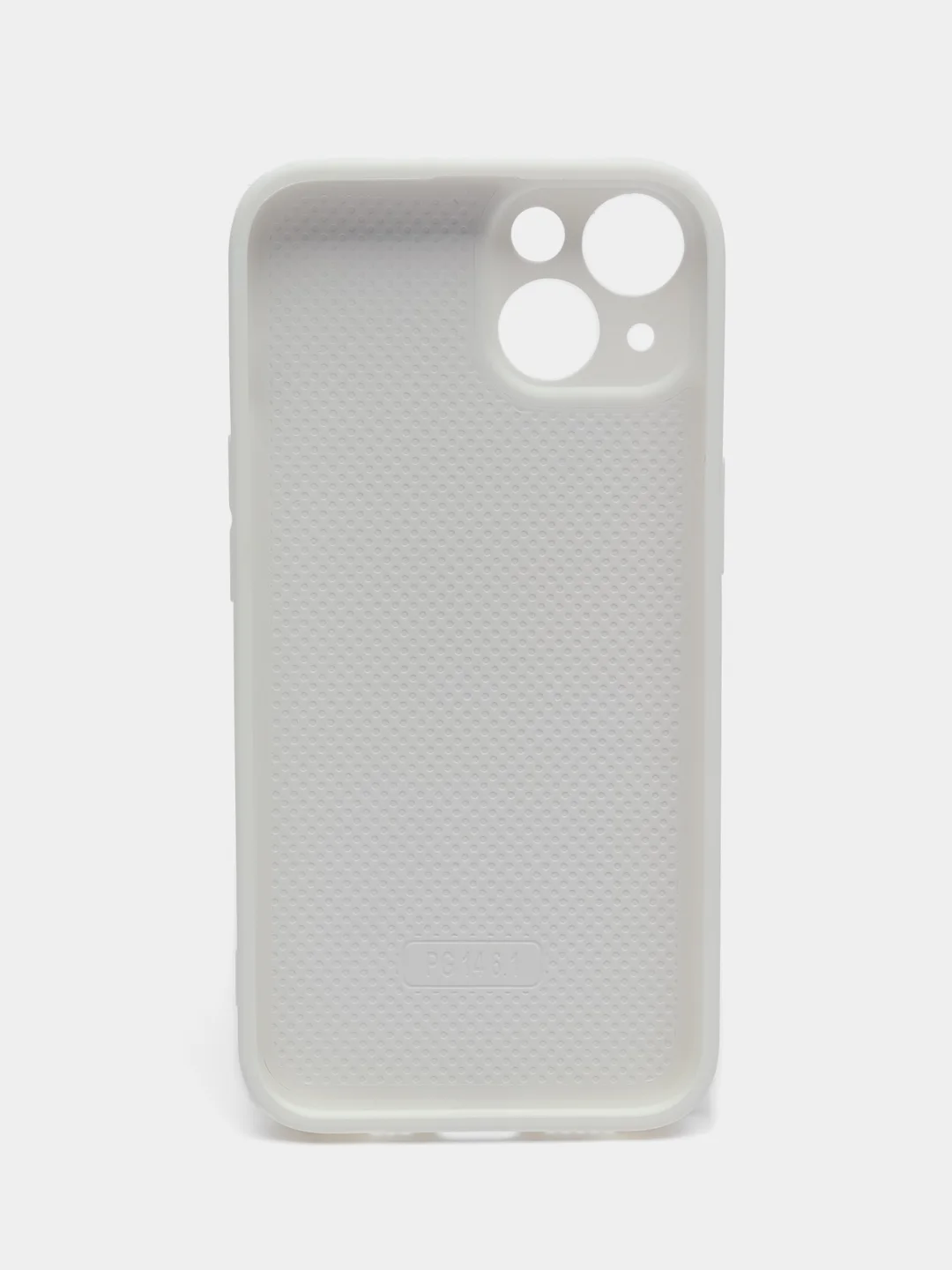Белый чехол для iPhone, силиконовый, со стеклянной панелью