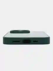 Лесной зеленый чехол для iPhone, силиконовый, со стеклянной панелью