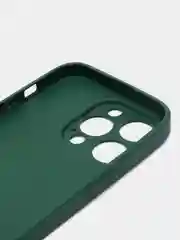 Лесной зеленый чехол для iPhone, силиконовый, со стеклянной панелью