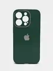 Лесной зеленый чехол для iPhone, силиконовый, со стеклянной панелью