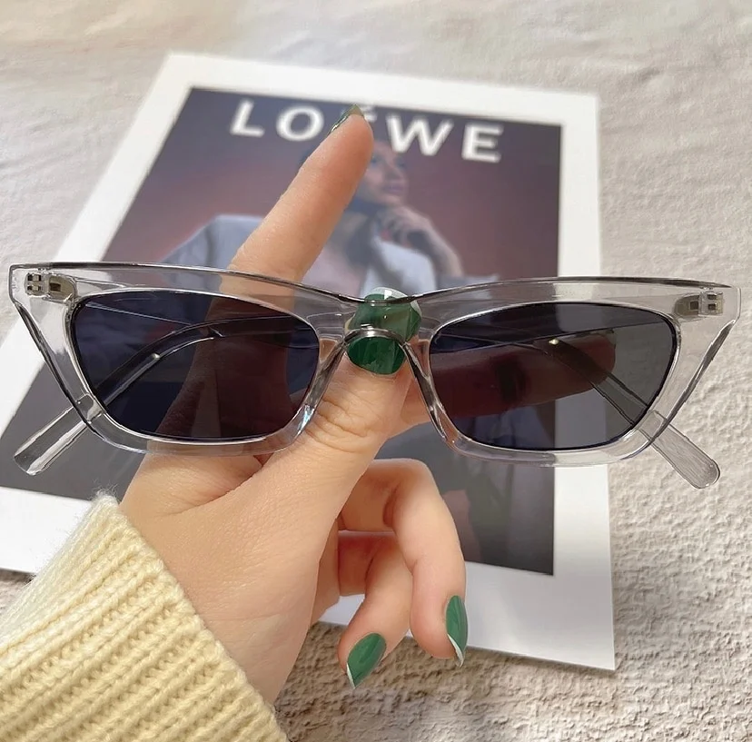 Серый солнцезащитные очки женские, очки cat-eye