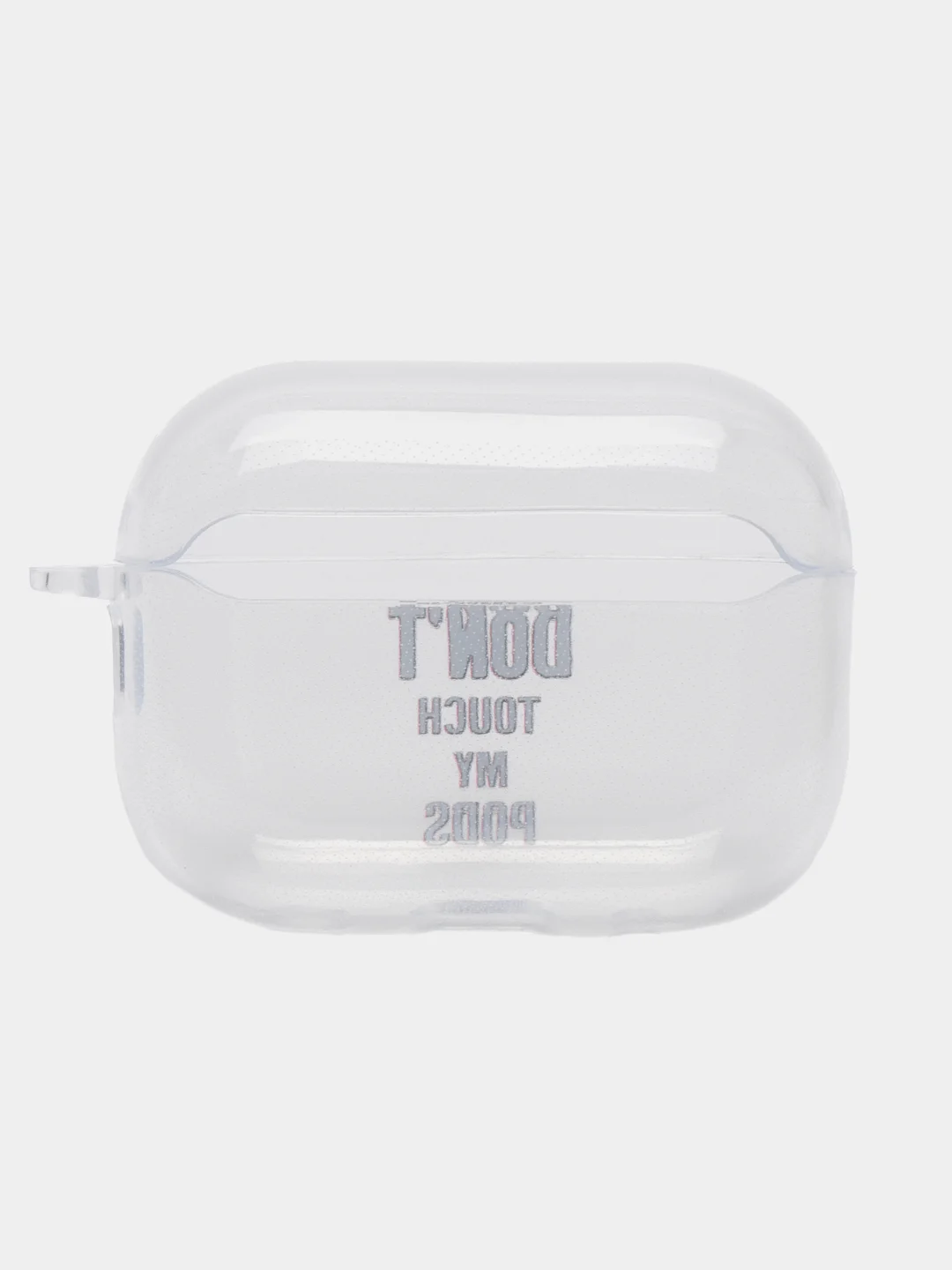Черный чехол для Apple AirPods Pro 2 силиконовый прозрачный с принтом Nike, Nasa (Найк, Наса))