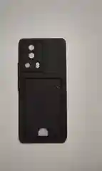 Черный чехол Xiaomi MI 13 Lite, с защитой камеры, карман для пластиковой карты