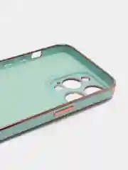 Бирюзовый чехол на IPhone 14 14 plus 14 pro 14 pro max айфон с кольцом-держателем