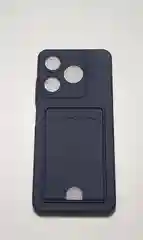 Тёмно-серый чехол TECNO SPARK 10C / SPARK 10 с карманом для карты и защита камеры