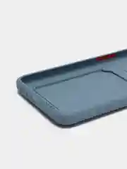 Синий меланж силиконовый чехол для Oppo A54 (Оппо А54), с карманом для карт