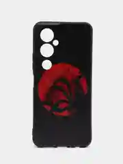 Синий меланж силиконовый чехол для Tecno Pova 4 Pro, с принтом, с рисунком (Техно Пова 4 Про)
