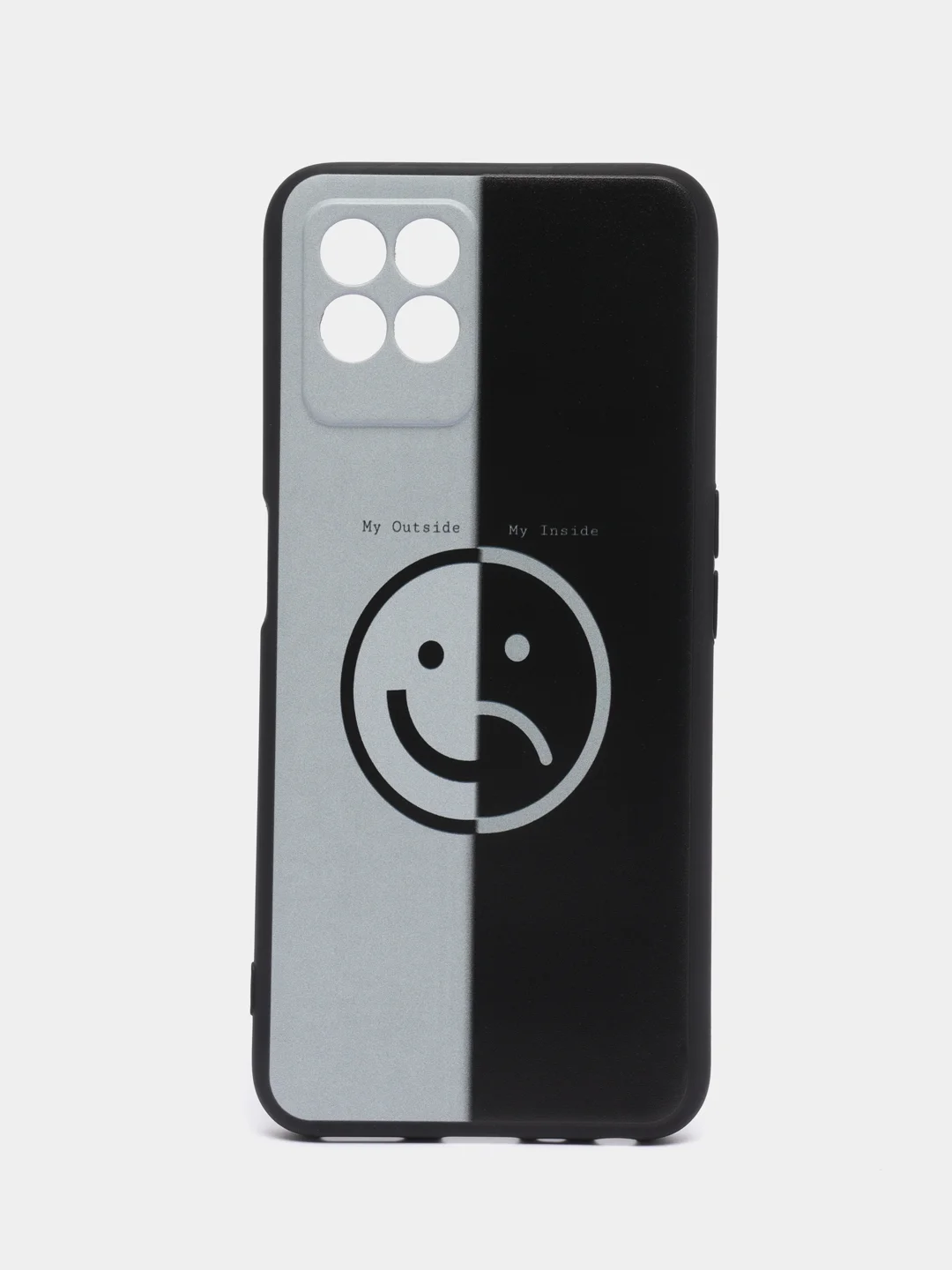 Золотистый хаки силиконовый чехол для Realme 8i / Narzo 50, с принтом, Реалми 8 ай / Нарзо 50)