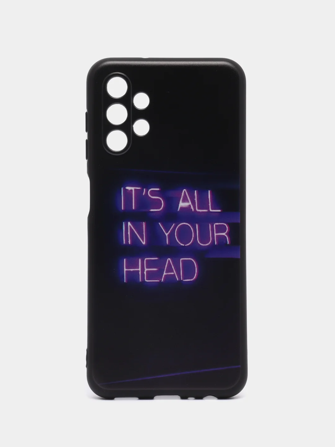 Серый силиконовый чехол для Samsung Galaxy A13 4G, с принтом, с рисунком (Самсунг Галакси А13)