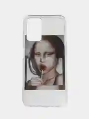 Багровый силиконовый чехол для Realme 9i / OPPO A96, с принтом, с рисунком (Реалми 9 ай / Оппо А96)