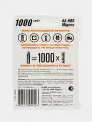 Аккумуляторные пальчиковые батарейки R06 1.2V 1000мА ROBITON