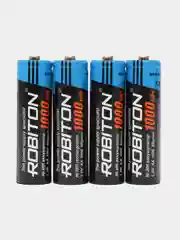 Аккумуляторные пальчиковые батарейки R06 1.2V 1000мА ROBITON