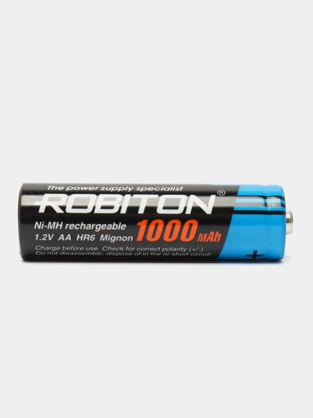 Аккумуляторные пальчиковые батарейки R06 1.2V 1000мА ROBITON