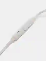 Серебряный наушники проводные с микрофоном