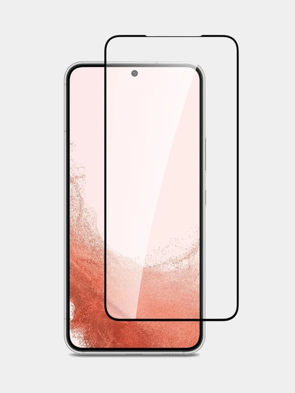 Защитное стекло 6D для Samsung Galaxy S22  / Самсунг Галакси С22
