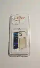 Белый чехол XIAOMI POCO X5 / Redmi NOTE 12 с защитой камеры и карман для пластиковой карты