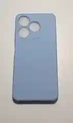 Голубой чехол TECNO SPARK 10C / SPARK 10 с защитой камеры и бархатом внутри