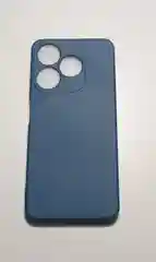 Темно-синий чехол TECNO SPARK 10C / SPARK 10 с защитой камеры и бархатом внутри